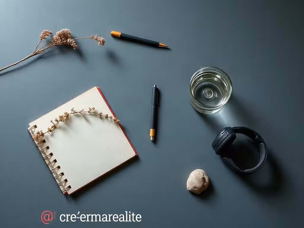 Sept gestes simples contre les mauvaises ondes illustrés par des objets du quotidien.