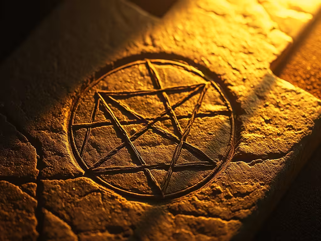 Géométrie sacrée ancestrale — représente les origines anciennes des fréquences Solfeggio comme 285 Hz