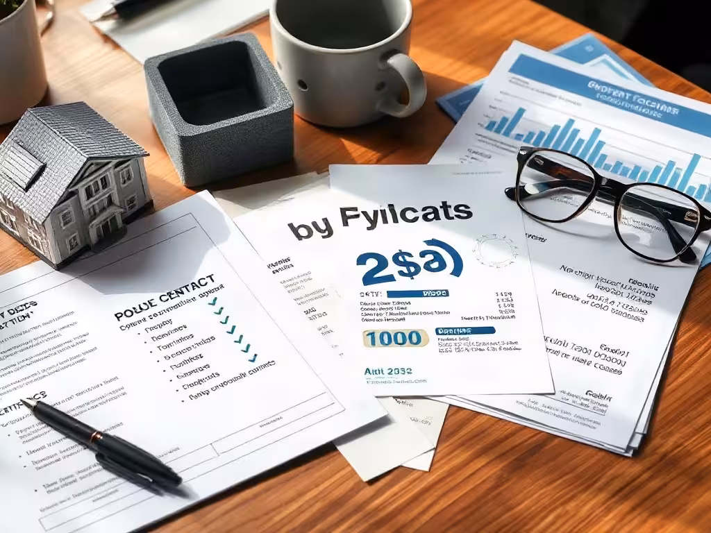 Documents financiers variés (immobilier, dividendes, crypto) montrant les différentes façons de générer des revenus passifs.