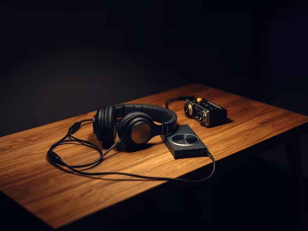 Casque, lecteur et minuteur pour choisir prudemment un audio favorisant le sommeil profond.