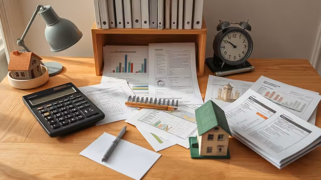 Préparation des impôts sur les revenus passifs avec calculatrice, placements et immobilier
