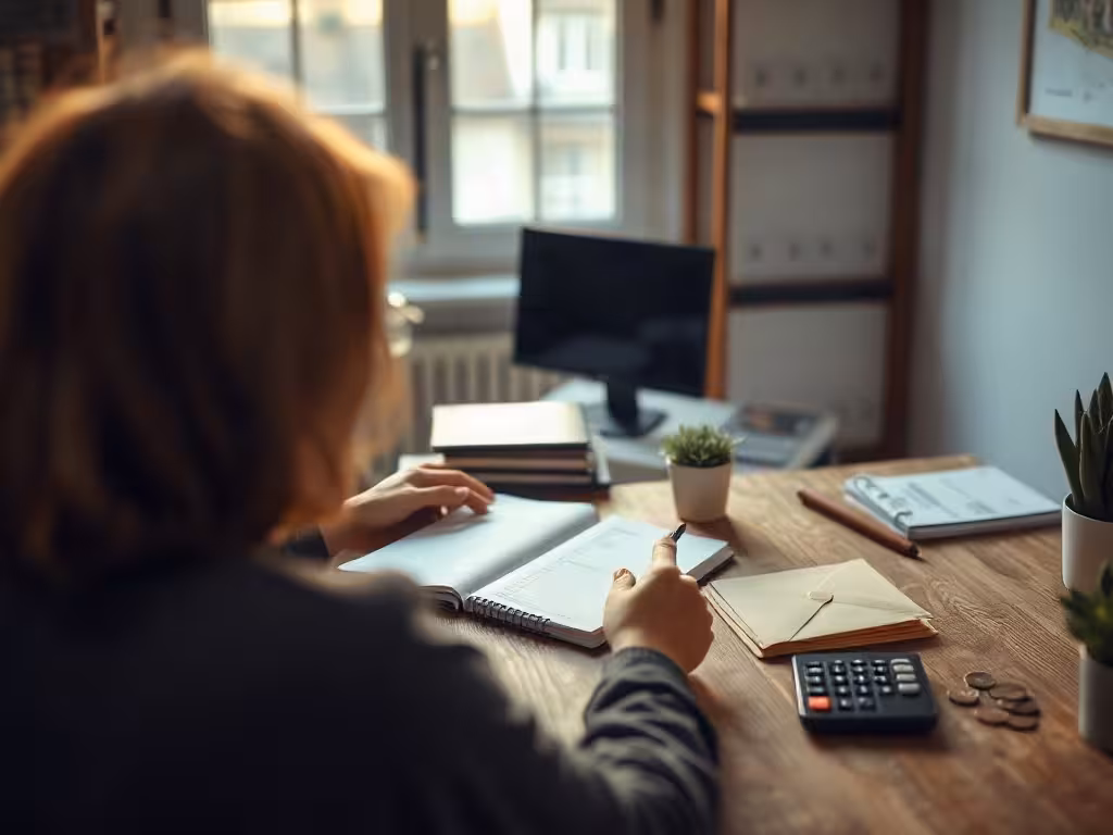 Rituel pour l'abondance financière associé à un budget concret et réfléchi.